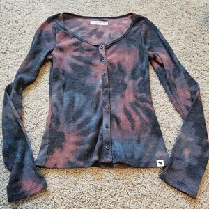 Tie-Dye Long Sleeve Top Girls